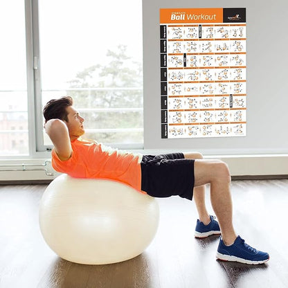 NewMe Fitness Workout Posters for Home Gym -