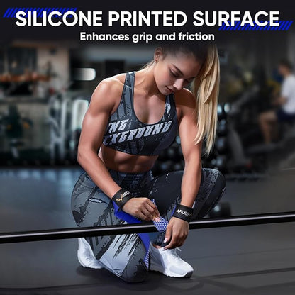 APEXUP Weight Lifting Straps for Weightlifting, Lifting Wrist Straps Gym, Deadlift Straps, Anti Slip Silicone and Neoprene Padded Weightlifting Straps Men Women Powerlifting, Strength Training