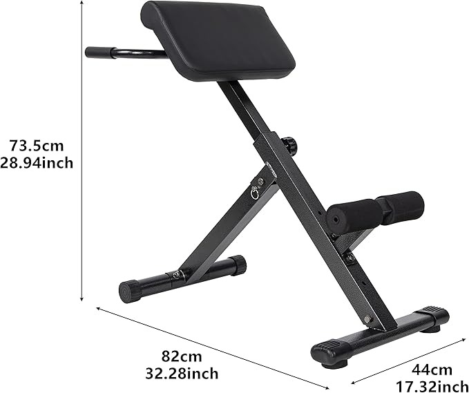 Signature Fitness Adjustable Roman Chair AB Back Hyperextension 300-Pound Capacity