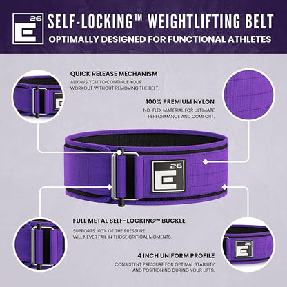 Self-Locking Weight Lifting Belt - Premium Weightlifting Belt