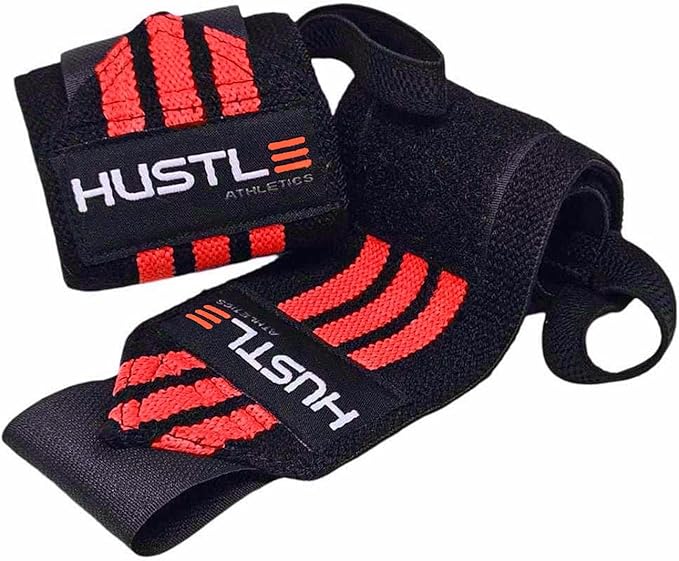 Wrist Wraps for Weightlifting (USPA Approved) - 18" or 12" Premium Quality Weight Lifting Wrist Straps - Best Gym Wrist Wraps with Thumb Loop for Powerlifting & Weight Training for Men & Women