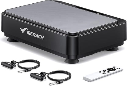 MERACH Vibration Plate Exercise Machine, Mini Vibrating Plate Machine for Women Men, Full Body Vibration Platform, Exercise Equipment for Home