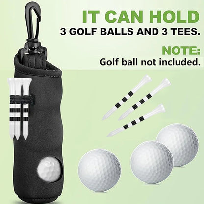 11 Pcs Golf Accessories Kit, Include Golf Tees Golf Towel Golf Ball Bag with Hook Cleaner Brush Golf Ball Marker Golf Divot Tool Golf Score Counter