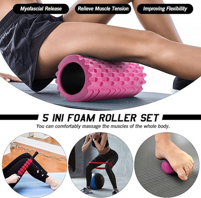 5 in 1 Foam Roller Set