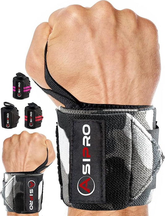 Wrist Wraps for Weightlifting 18" Wrist Straps for Weightlifting Weight Lifting Wrist Wraps for Men & Women, Muñequeras para Gym Wrist Support for Working Out, Gym Wrist Wraps for Powerlifting
