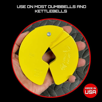Micro Gainz Dumbbell Fractional 1.25lb Weight Plate, Ideal for Micro Loading, (Choose Color) 2 Piece Fractional Weight Plates, Designed for Dumbbell Training, Made In USA