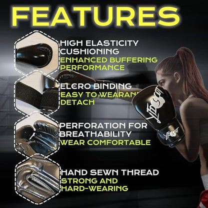 Boxing Gloves for Men, Heavy Bag Workout Boxing Gloves, Sparring Training Fighting Gloves for Boxing Kickboxing Punching Bag Muay Thai MMA