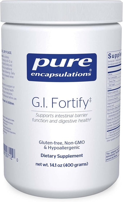 Pure Encapsulations G.I. Fortify - Supports Function, Microflora Balance, Cellular Health & Detoxification of G.I. Tract - with Slippery Elm Bark - 14.1 Oz