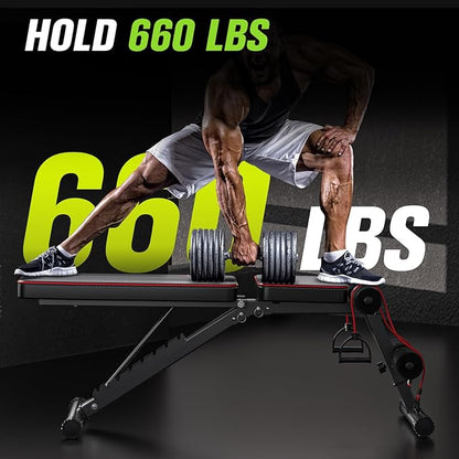 Adjustable Weight Bench 660 LBS