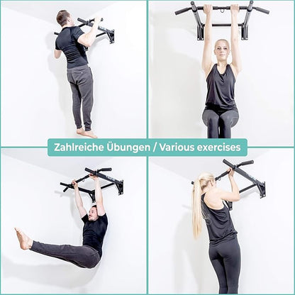 PULLUP & DIP Wall Mounted Pull Up Bar 200 kg (440 lbs)