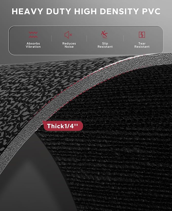HAPBEAR 2.5x5/3x6/3x7ft Exercise Equipment Mat