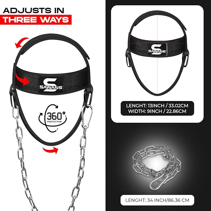 Neck Trainer Neck Harness for Weight Sports Neck