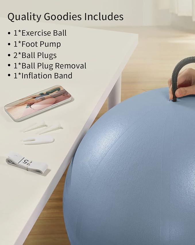 Anti-Burst Exercise Ball for Working Out