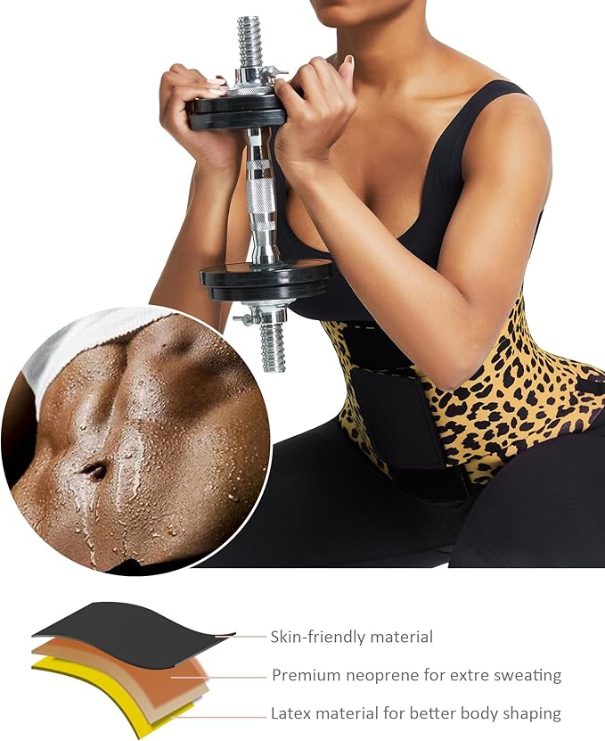 FeelinGirl Waist Trainer Belt Waist Cincher Trimmer Ab