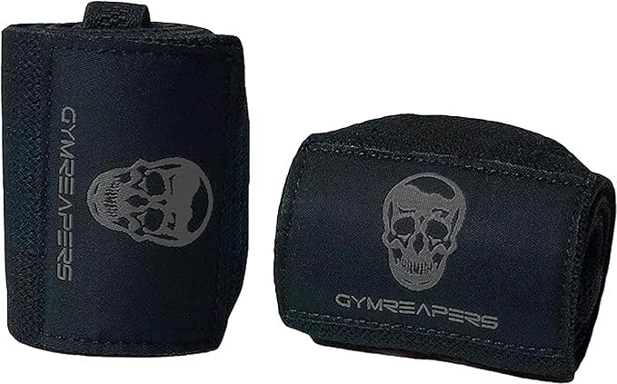 Gymreapers Weightlifting Wrist Wraps (IPF Approved) 18" Professional Quality Wrist Support with Heavy Duty Thumb Loop - Best Wrap for Powerlifting Competition, Strength Training, Bodybuilding