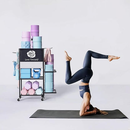 Yoga Mat Storage Rack，Home Gym Storage Rack Gym