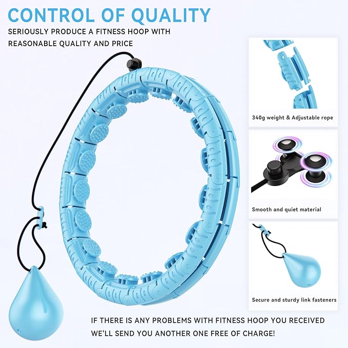 Weighted Hula Hoop for Adults Weight Loss