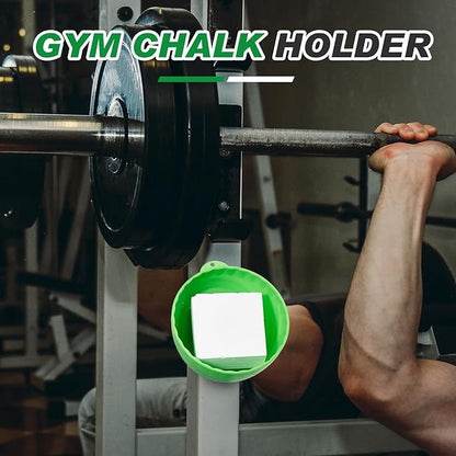 Gym Chalk Bowl Container Magnetic Chalk Holder Weightlifting Workout Gym Multi Position Chalk Bowl Accessory