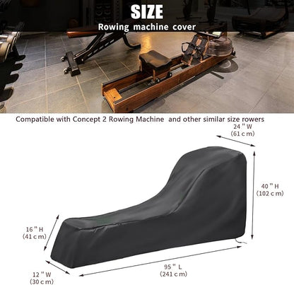 Rowing Machine Protective Cover - Waterproof, Dustproof for Concept 2 Rowing Machine