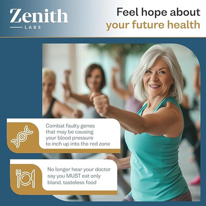 Zenith Labs BP Zone Natural Blood Pressure Supplement Advanced Formula Blood Pressure Capsules - Herbal Extract Pills to Help Lower BP Naturally - Circulatory, Cardiovascular Health Support - 3 Pack