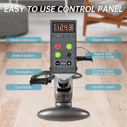 Motorized Pedal Exerciser, Electric Pedal Exerciser for Arm and Leg Low Impact Exercise Rehabilitation, No Resistance, Suitable for Seated Leg Exercise and Arm Exercise for Elderly People