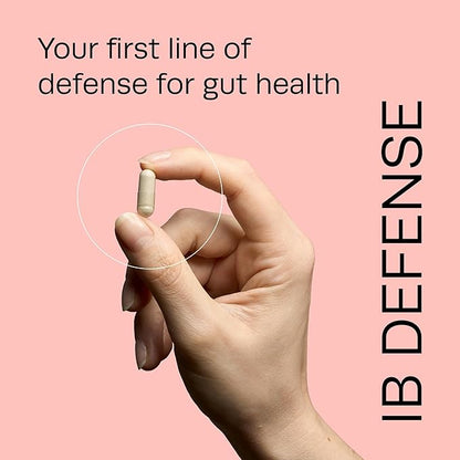 | IB Defense Dietary Supplement | 60 Capsules | Naturally Occuring Enzymes That Regulate Digestion | Premium All Natural Relief from IBS, Constipation, Bloating, Gas, & Indigestion