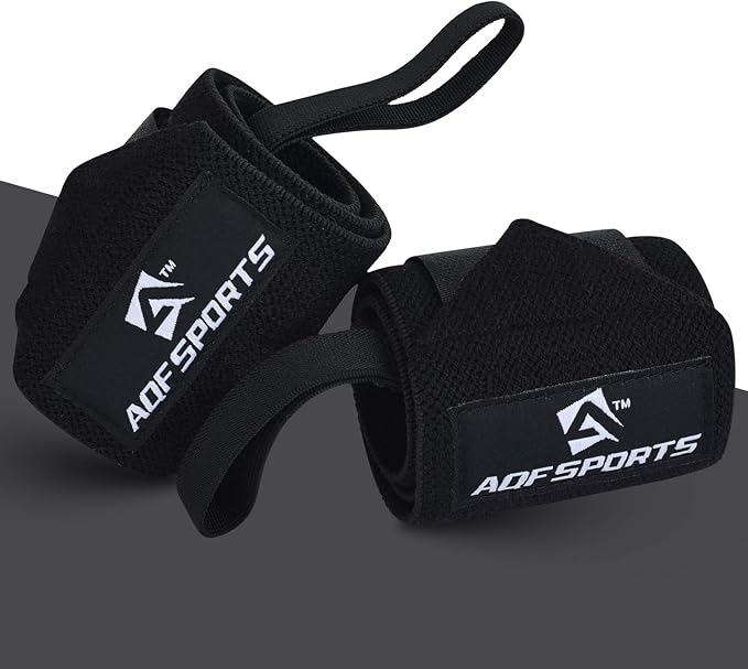 Wrist Wraps for Weightlifting - USPA & IPL Approved 18" Gym Wrist Support with Thumb Loop - Heavy Duty Lifting Wrist Straps for Fitness, Workout, Powerlifting, & Bodybuilding (Pair)