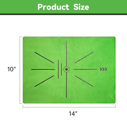Golf Hitting Mat,Golf Training Mat for Swing Path Feedback Detection Batting, Extra Replaceable Golf Practice Mat 16"x12", Golf Gifts for Men Women for Home Indoor Outdoor