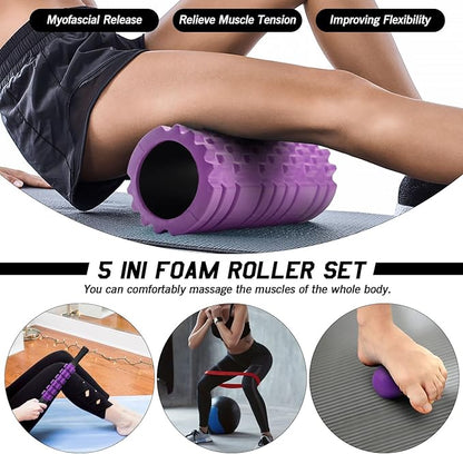 5 in 1 Foam Roller Set