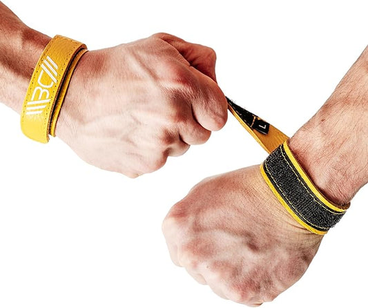 WARM BODY COLD MIND Leather Wrist Wraps for Weightlifting, Powerlifting, Gym – Wrist Support for Men & Women – Heavy Duty Wrist Straps for Strength Training