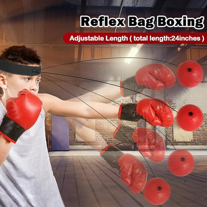 Punching Bag for Kids 8-12 Years, 2Pack Kids Boxing Gloves for 3-8, Kids Punching Bag with Height Adjustable Stand for 5-7, Outdoor Boy Toys, Birthday Gifts for 5 6 7 8 10 12 Years Old Boys