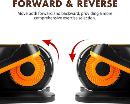 Under Desk Elliptical Machine, Electric Elliptical Seated Pedal Exerciser for Seniors w/Remote & 12 Speeds Level, Manual & Auto Mode, Noiseless Ellipse Leg Exerciser as Seen on Tv