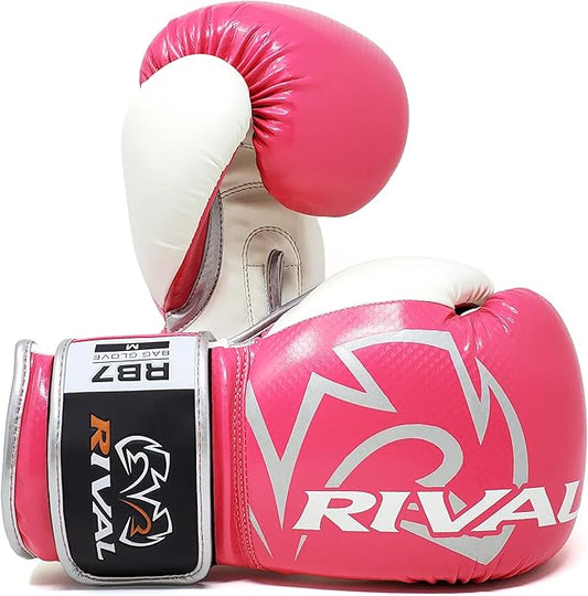 RIVAL Boxing RB7 Fitness Plus Bag Gloves, Ergo Strap System and High-Density Layered Padding for Heavy Bag and Mitt Work