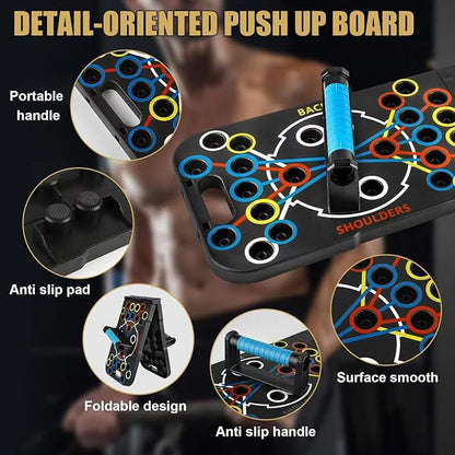 Push Up Board Foldable Adjustable Pushup Bar 56 1 Exercise