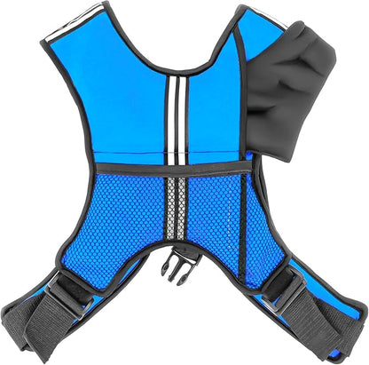 Weighted Vest 6lb, 10lb, 12lb, 25lb, 35lb, 45lb, 60lb Removable Iron Weights for Men and Women Workout for Calisthenics and Fitness Sport Training