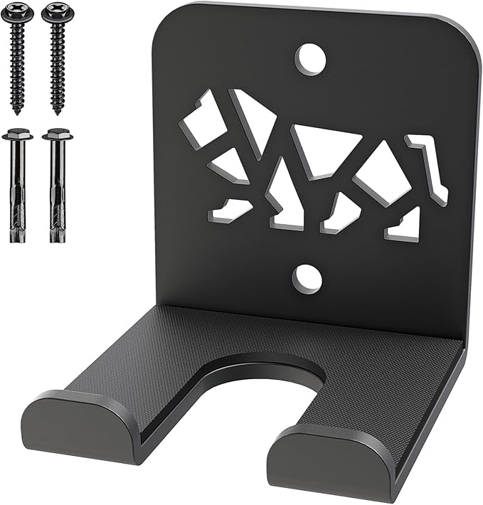 Kipika Versatile Wall Mounted Barbell Holder with Hooks Storage Rack for Barbell Bars Holds Under 33mm Bar Size and Fitness Accessories Space-Efficient Gym Organization for Home & Commercial Use