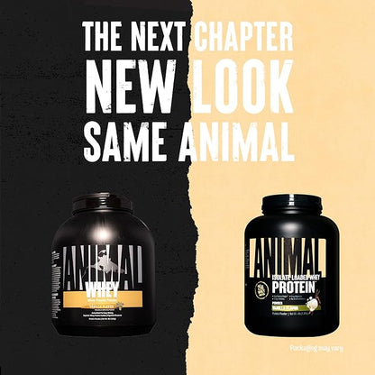 Animal Whey Isolate Protein Powder - Loaded for Pre & Post Workout Muscle Builder and Recovery with Digestive Enzymes for Men & Women - 25g Protein, Great Taste, Low Sugar - Vanilla 4 lbs