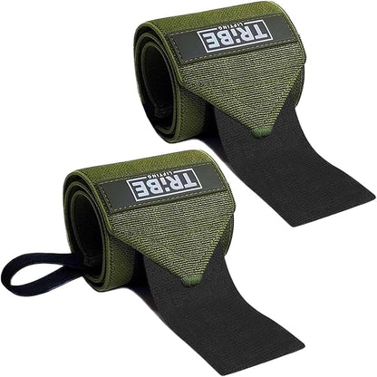 Weightlifting Wrist Wraps 18" Premium Quality Wrist Support with Heavy Duty Thumb Loop - Best Wrap for Powerlifting, Strength Training, Bodybuilding for Men & Women
