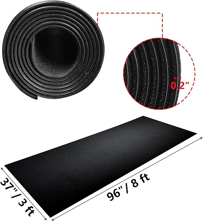 Peohud Exercise Equipment Mat 8 x 3 Ft