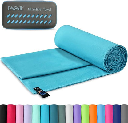 BAGAIL Camping Towel with EVA Case