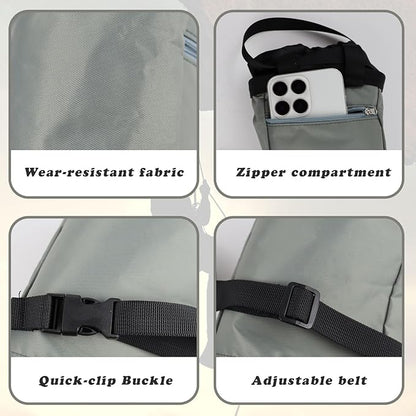 Climbing Chalk Bag, Oxford Bouldering Chalk Bag Rock Climbing Bag with Adjustable Belt, Wear-Resistant Rock Climbing Chalk Bag for Rock Climbing, Weightlifting