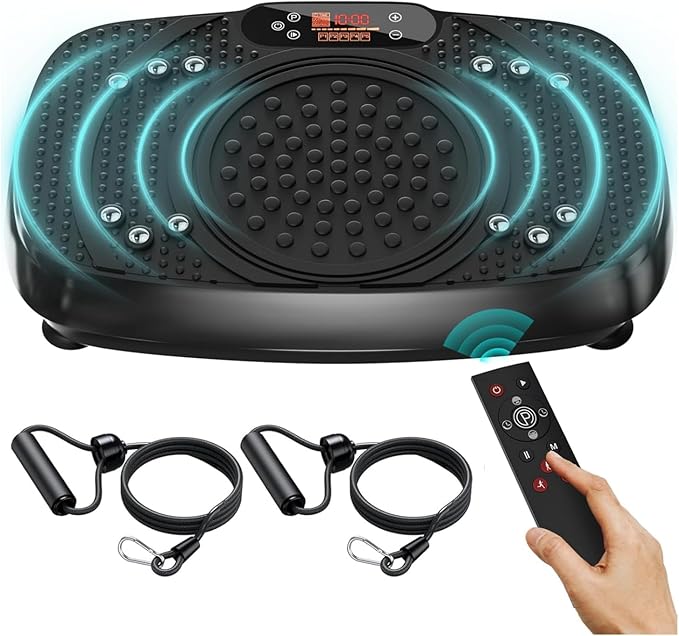 Vibration Plate Exercise Machine: TISSCARE Vibrating Plates for Weight Loss and Lymphatic Drainage, Whole Body Workout Sculpting Platform for Home Fitness Fat Burner for Women Men
