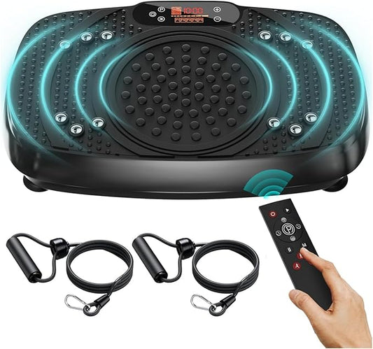 Vibration Plate Exercise Machine: TISSCARE Vibrating Plates for Weight Loss and Lymphatic Drainage, Whole Body Workout Sculpting Platform for Home Fitness Fat Burner for Women Men