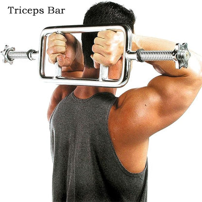 uyoyous Weight Bar 34 Inch Tricep Bar Standard 1 Inch 2 Ring