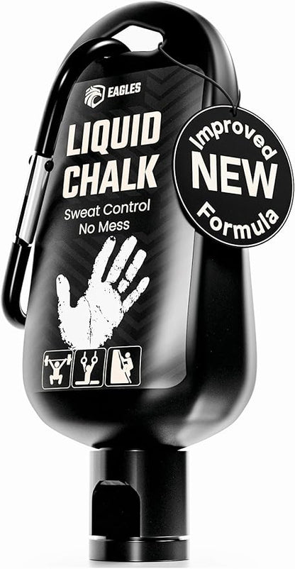 EAGLES Pro Grade Liquid Chalk 50, 120 or 280ml Mess-Free Chalk for Weightlifting, Gymnastics Rock Climbing, Dancing, Pole Grip, Sports & Workout Chalk - Sweat-Resistant and Long Lasting