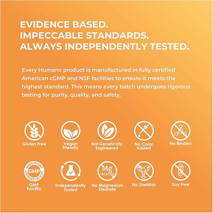 HUMANX TUDCA+ 1000mg (Tauroursodeoxycholic Acid) Powerful Serving Size - Liver Health Aid for Detox and Cleanse - Vegan, Non GMO - USA Made Easy to Swallow Capsules - Tudca Bile Salt Supplement Powder