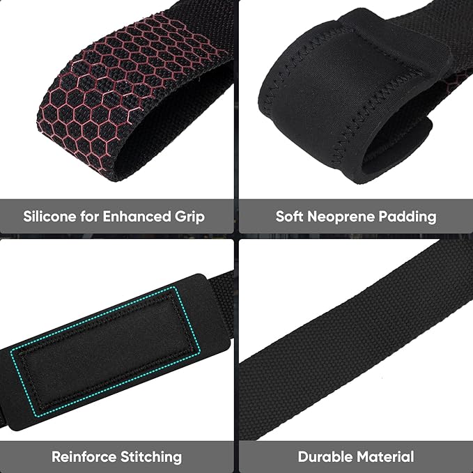 APEXUP Weight Lifting Straps for Weightlifting, Lifting Wrist Straps Gym, Deadlift Straps, Anti Slip Silicone and Neoprene Padded Weightlifting Straps Men Women Powerlifting, Strength Training