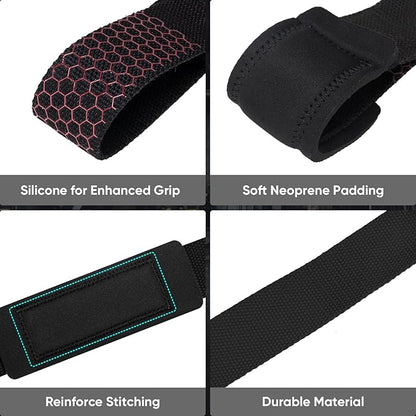 APEXUP Weight Lifting Straps for Weightlifting, Lifting Wrist Straps Gym, Deadlift Straps, Anti Slip Silicone and Neoprene Padded Weightlifting Straps Men Women Powerlifting, Strength Training