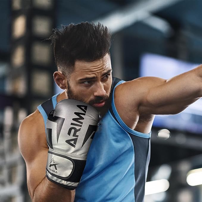 Boxing Gloves - Premium PU Leather, Heavyweight - Ideal for Boxing, Kickboxing, Muay Thai & Fitness Training