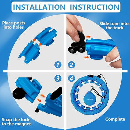 U1-28/30 Knots, Magnetic Lock Smart Weighted Hula Hoop